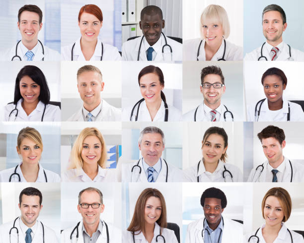 istock Collage Of Smiling Doctors 855023088