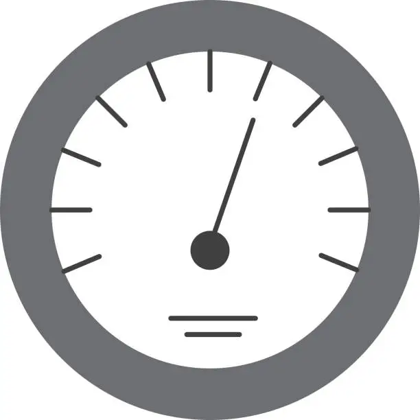 Vector illustration of timer icon scale indicator fast growth speed