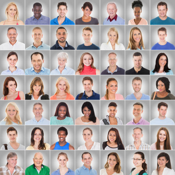 istock Collage Of People On Gray Background 855026204