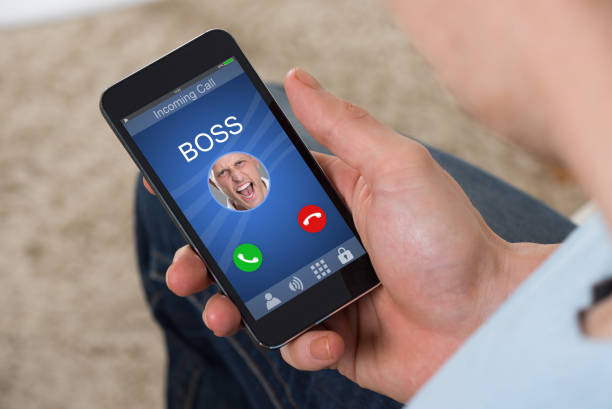 istock Man Holding Smartphone With Colorful Application Icons 855027968