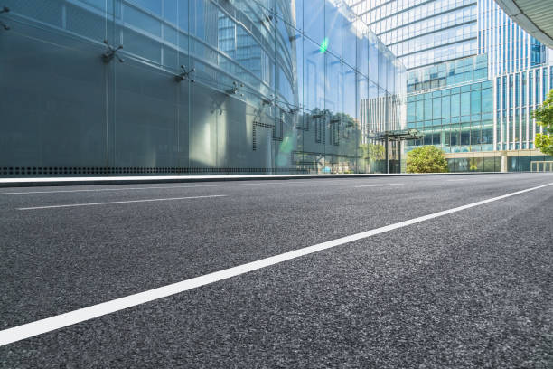 istock Asphalt road of modern city, china 855028526