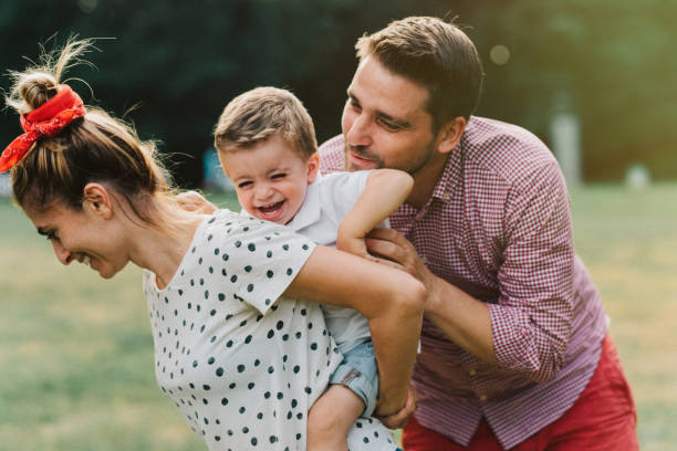 istock Happy family in the park 855031720