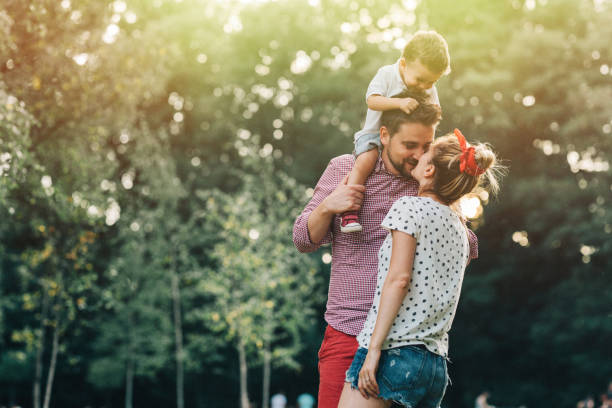 istock Happy family in the park 855031726