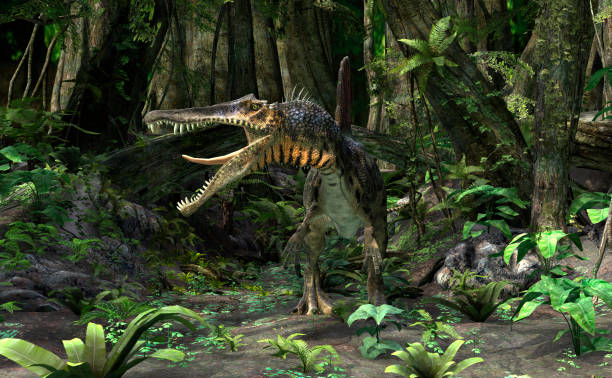 3d 렌더링 공룡 깃 - paleobiology 뉴스 사진 이미지