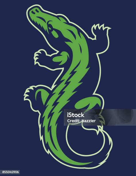 Crocodile Reptile Mascot Stock Illustration - Download Image Now - Crocodile, Icon Symbol, Vector