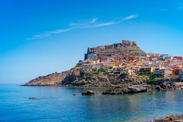 Medieval town of Castelsardo on Sardinia Medieval town of Castelsardo on Sardinia, Italy castelsardo stock pictures, royalty-free photos & images