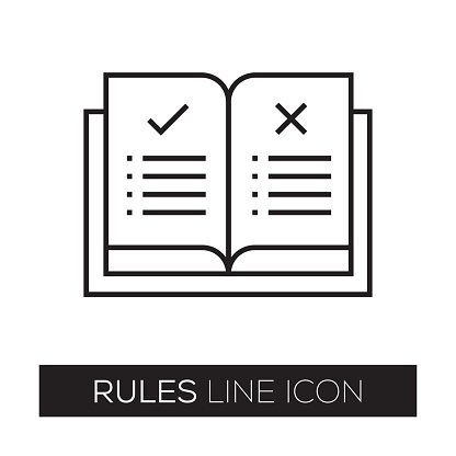 RULES LINE ICON