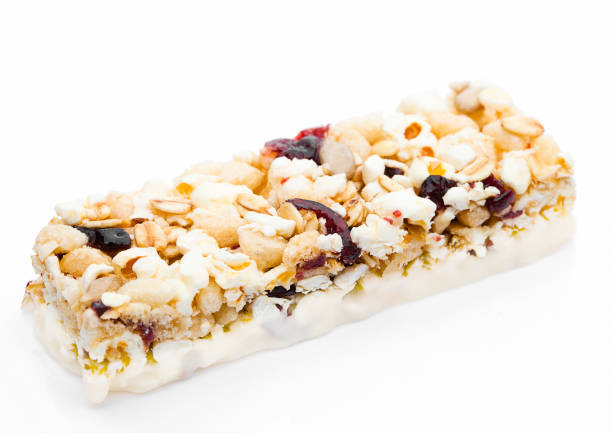 istock Popcorn protein cereal energy bar with cranberries 855061046