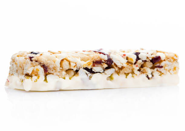istock Popcorn protein cereal energy bar with cranberries 855061424