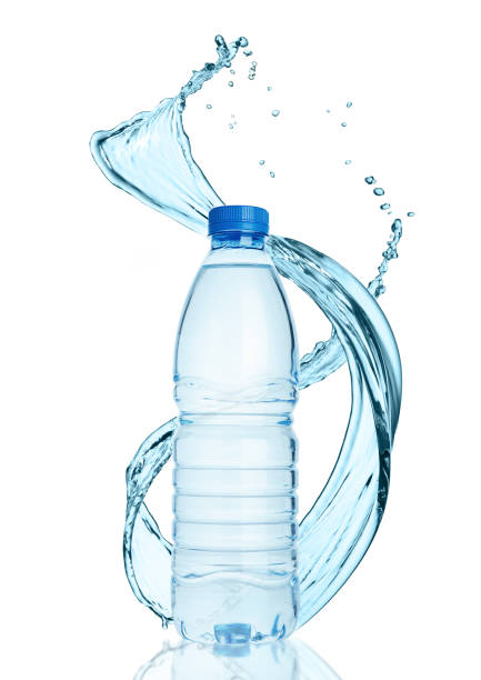 istock Bottle of still healthy water with splashes 855063164