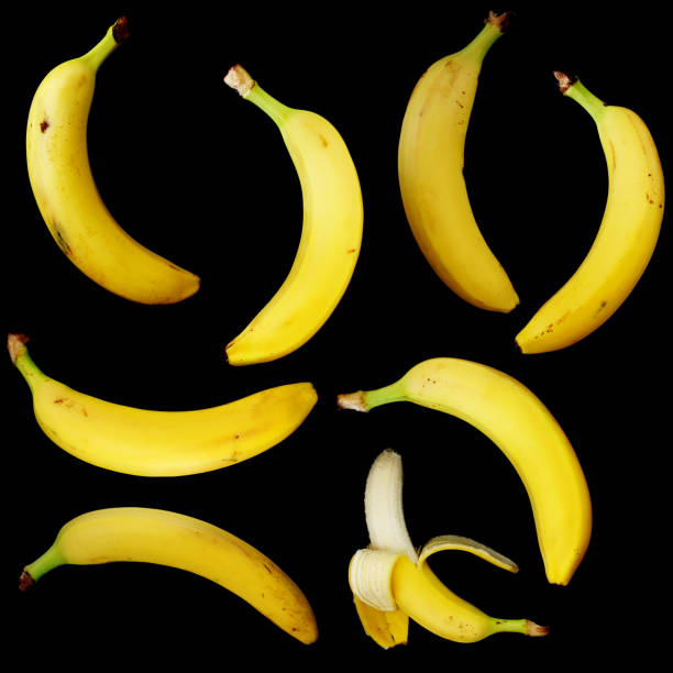 istock ripe bananas isolated on black 855070246