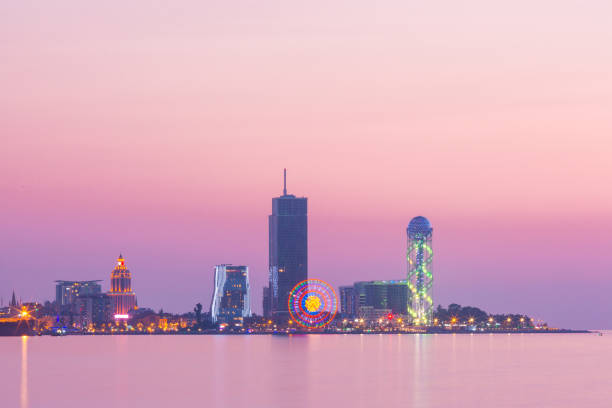 istock Modern Batumi at sunset, Adjara, Georgia 855070476
