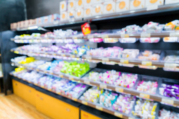 istock Supermarket shelves 855074384