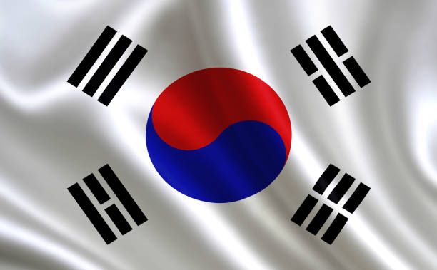 Flag of  South Korea.Part of the series. Flag of  South Korea.Part of the series. south korea south korean flag korea flag stock pictures, royalty-free photos & images