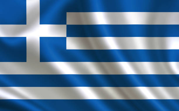 istock Flag of Greece.Teil der Serie. 855089946