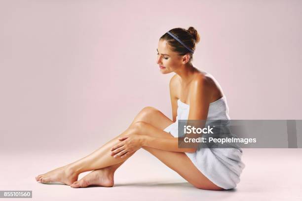 Every Womans Dreams Smooth And Soft Legs Stock Photo - Download Image Now - Women, Leg, One Woman Only