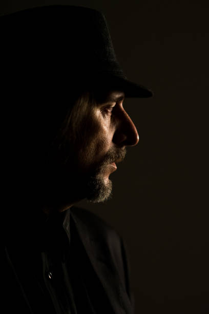 istock Portrait of a man with beard, mustache and hat 855114454