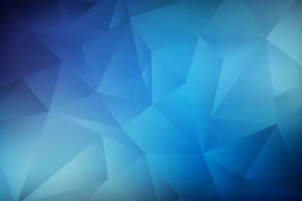 Photo of blue low poly background