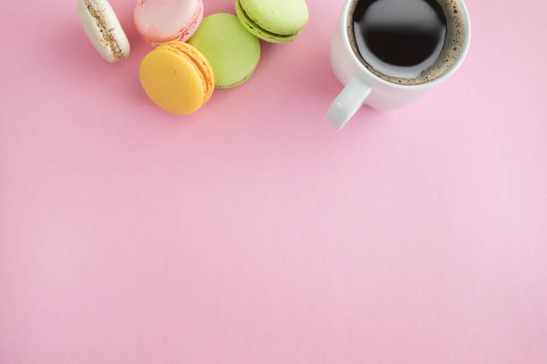 istock Cup of coffee top view 855124098
