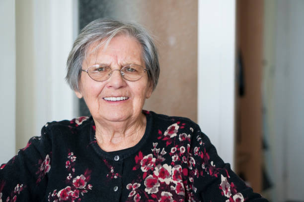 istock Senior woman portrait 855124260
