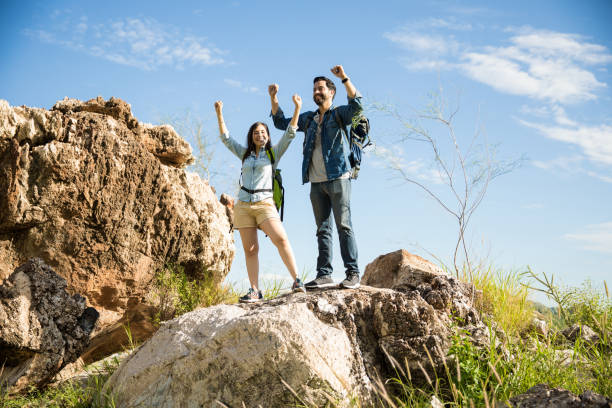 istock Happy to reach the top 855125292