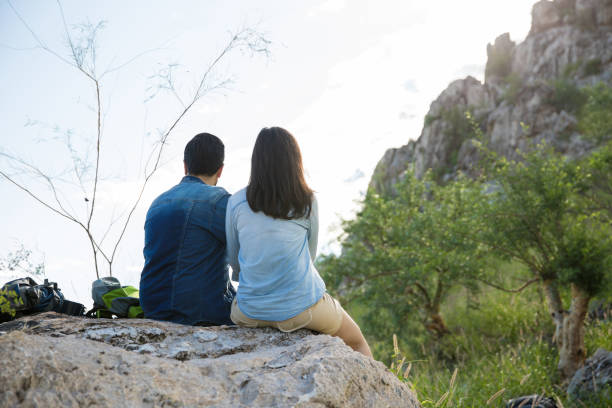 istock Young adults on an outdoor date 855131810