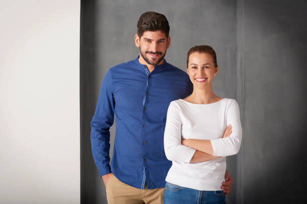 istock Young couple portrait 855141916