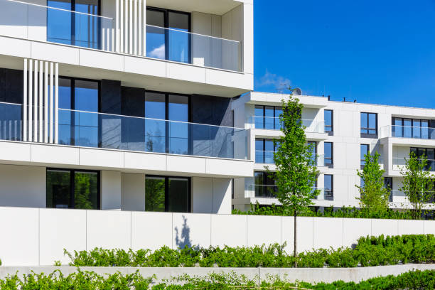 istock New white modern housing estate 855143424