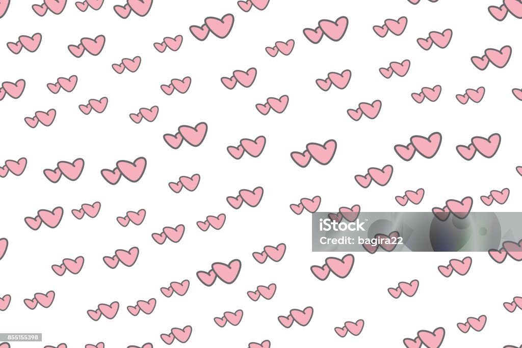 Two Heart Pattern Two Hearts Together Seamless Pattern Stock Illustration - Download ...