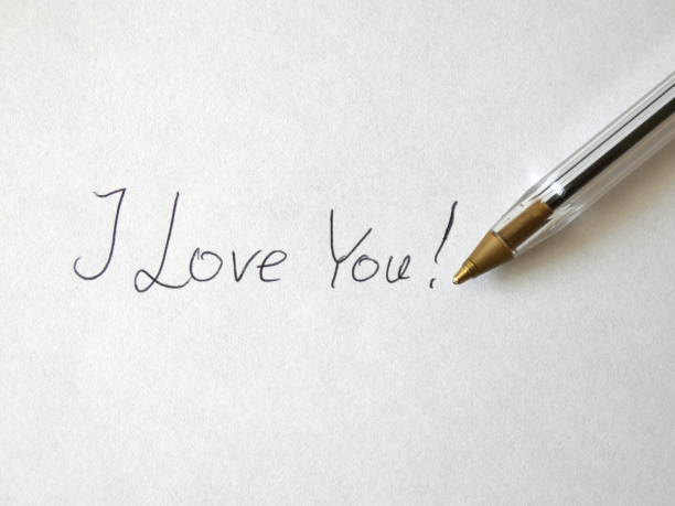istock I Love You Pen Handwritten On Paper 855172252