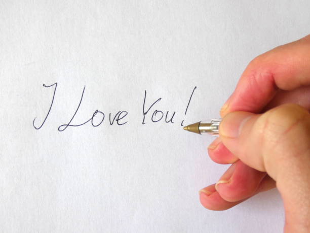 istock I Love You Writing Hand 855172298