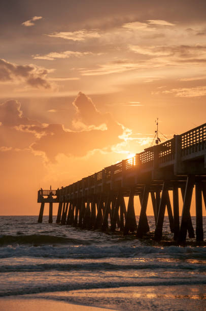 istock Sunrise over Atlantic Ocean in Jacksonville Beach, Florida 855172320