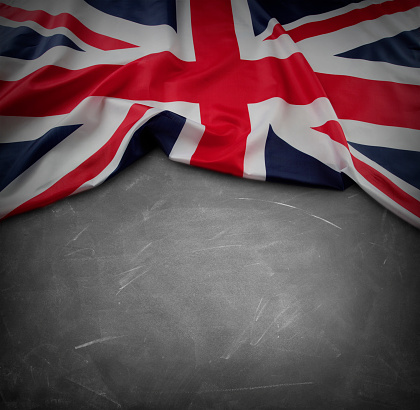 Close up of British national flag.