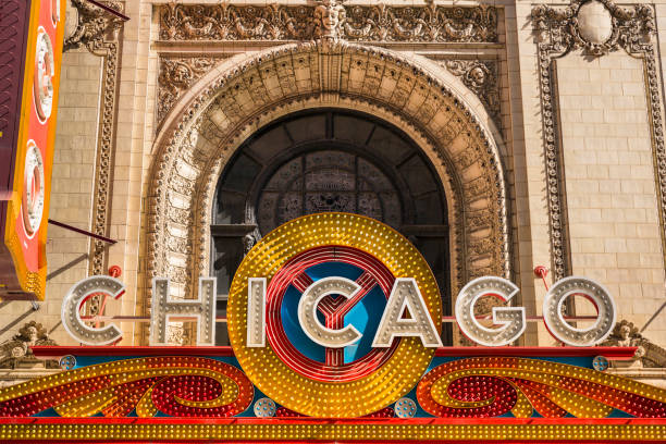 Chicago: The Chicago Theatre, originally known as the Balaban and Katz Chicago Theatre, is a national landmark theatre in Chicago, Illinois, that hosts concerts, comedians, theatrical productions and special events.  It is located on North State Street in the Loop area of Chicago.