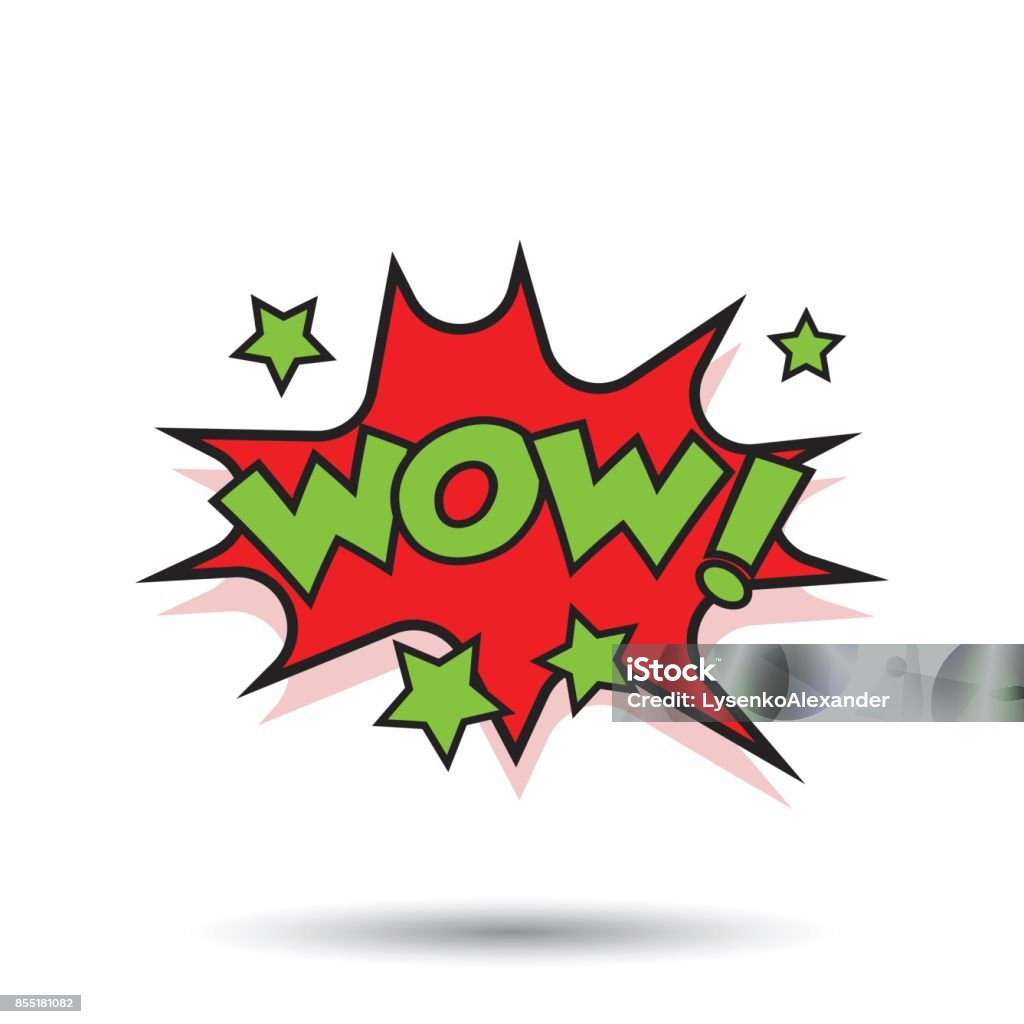 Wow Comic Sound Effects Sound Bubble Speech With Word And Comic Cartoon  Expression Sounds Vector Illustration Stock Illustration - Download Image  Now - iStock