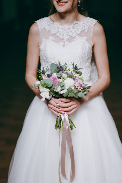 istock Portrait of a beautiful bride on wedding day 855183508