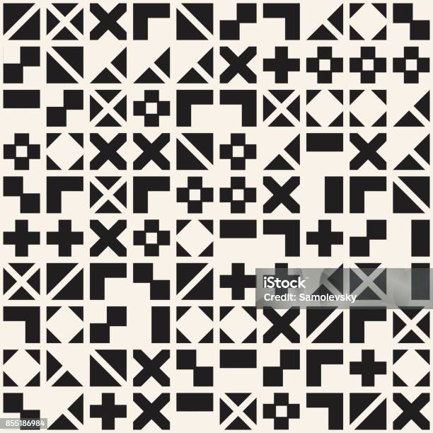 Not Pattern Random Vector Random Shapes Seamless Pattern Modern Stylish Irregular Texture ...