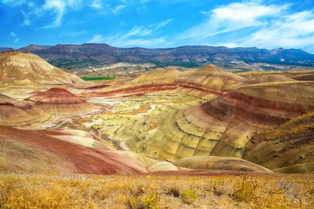 The colors of Painted Hills at John Day Fossil Beds National Monument in Eastern Oregon