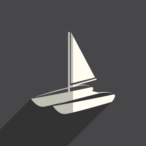 ilustrações, clipart, desenhos animados e ícones de mar transporte planas ícones da sombra. ilustração vetorial - ferry container ship cruise sailing ship