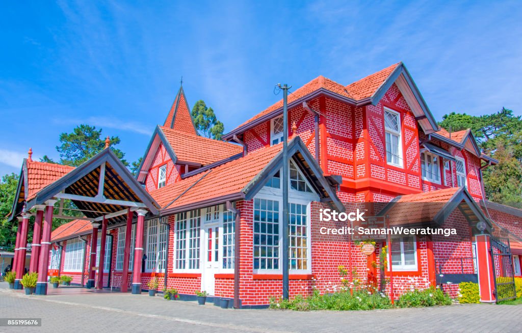 Post office building In Nuwara Eliya, Sri Lanka Nuwara Eliya post office building was built in the style of old British bungalow house Nuwara Eliya Stock Photo