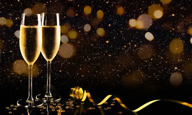 Photo of New year celebration with champagne