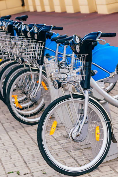 istock Urban Bicycles on Rental Station. 855198890