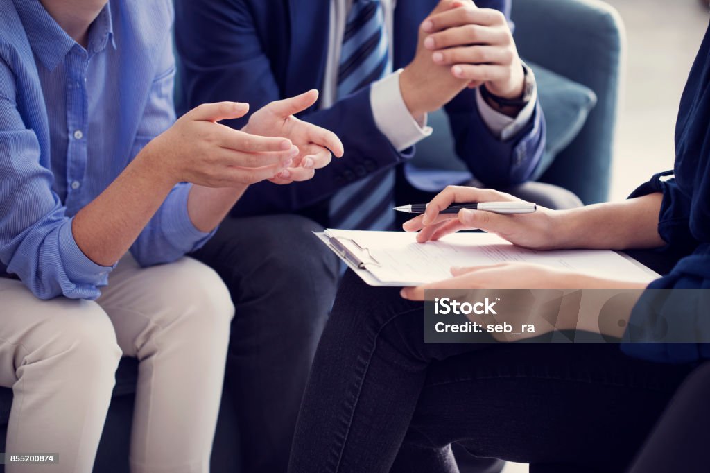 Business people discussion advisor working concept Lawyer Stock Photo