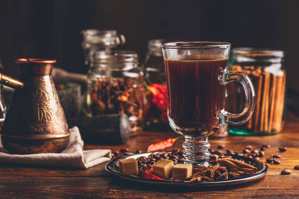 istock Glass of Coffee with Spices. 855204910