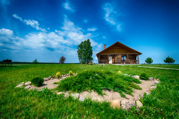 istock Confortable summer cottage, mortgage concept 855205326