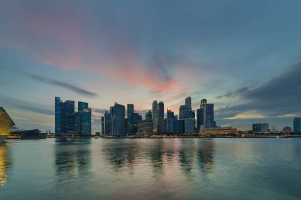 istock Singapore City Skyline at Sunset 855211674
