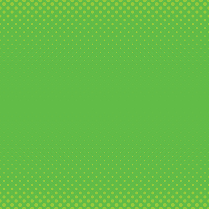 Green geometric halftone dot pattern background - vector graphic with circles in varying sizes