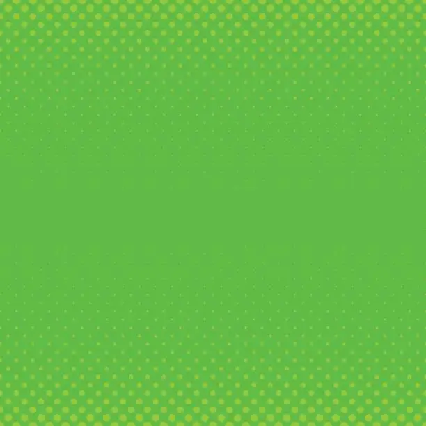 Vector illustration of Green geometric halftone dot pattern background - graphic with circles in varying sizes