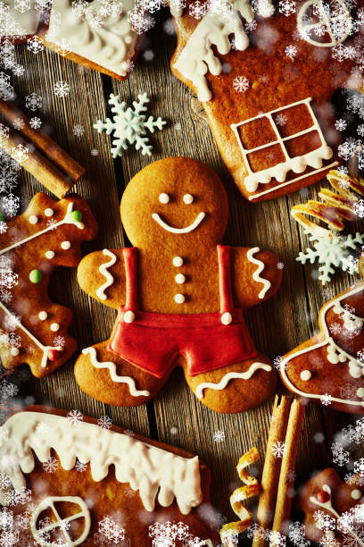 istock Christmas homemade gingerbread cookies 855224774