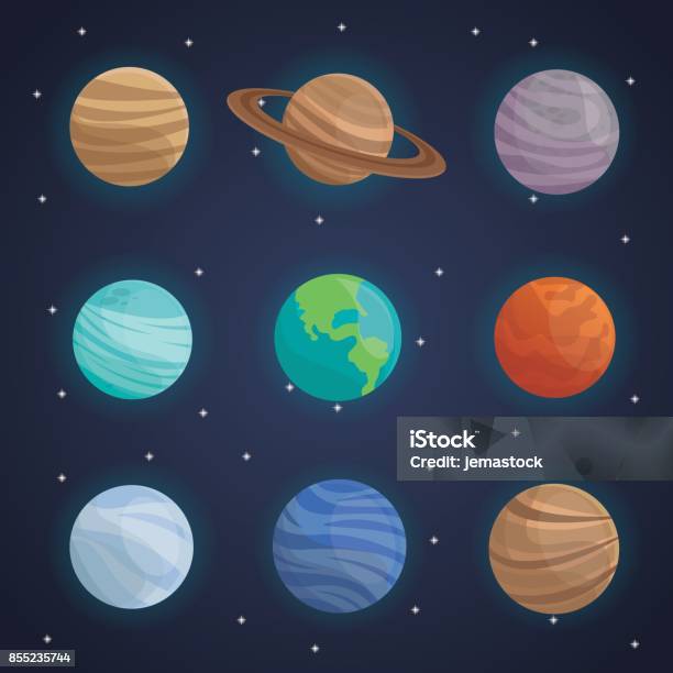 Planets In Color Chart Solar System Planets Colors And Sizes